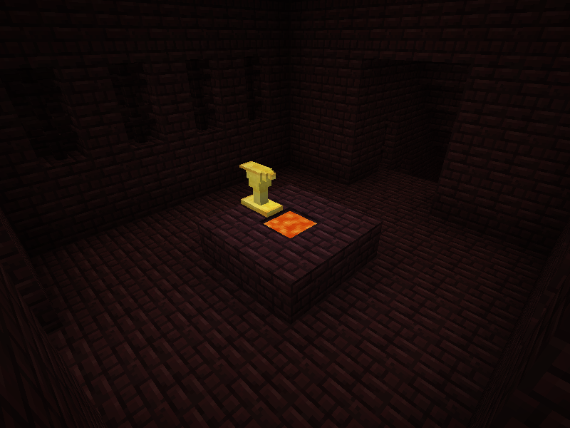 The room in a nether fortress for finding a Dormant Soulforge